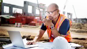 man on construction site